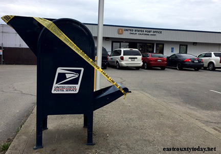 Oakley Post Office Mailbox Vandalized, 8th Incident of Mail Theft - East  County Today