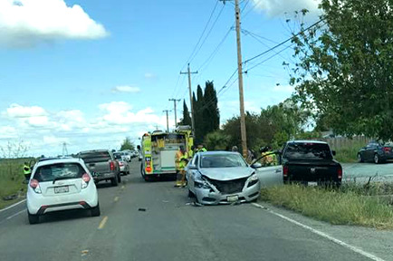 Oakley: 5 Injured in Vehicle Crash, 1 Airlifted to Hospital