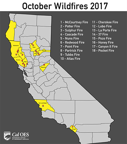 california fema wildfire map overview wildfires fires offers extent