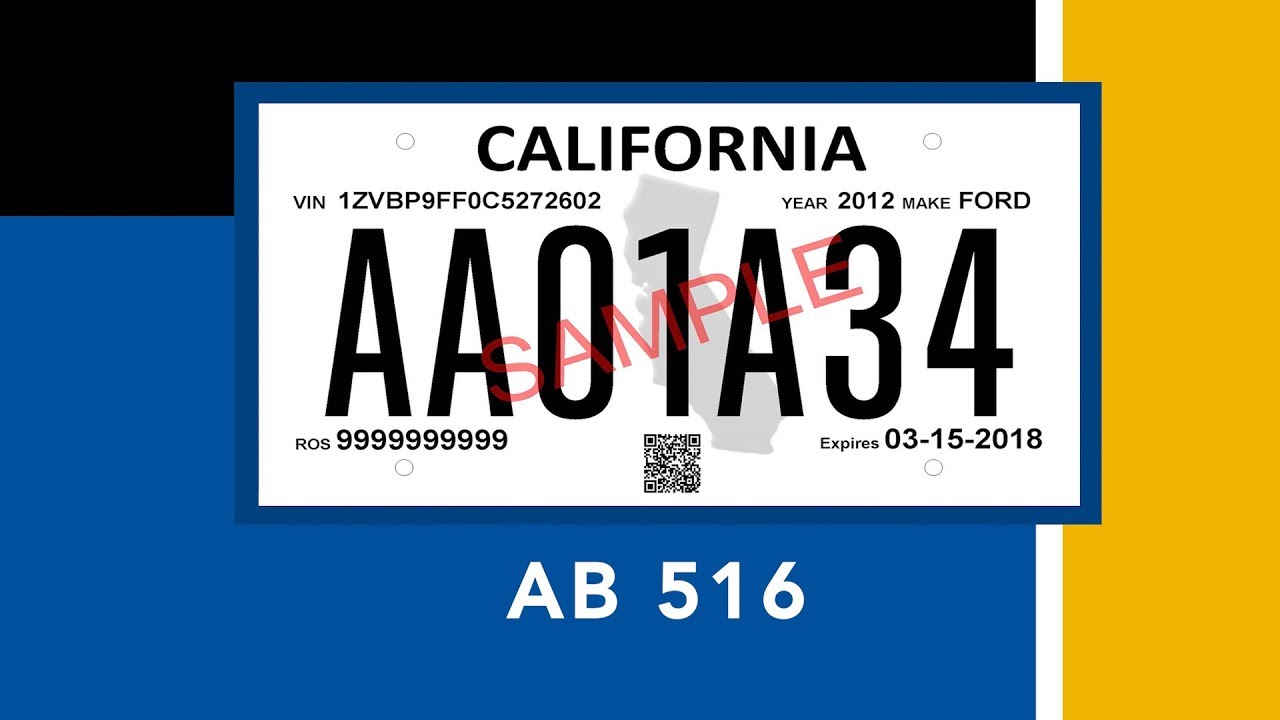 temporary license plate