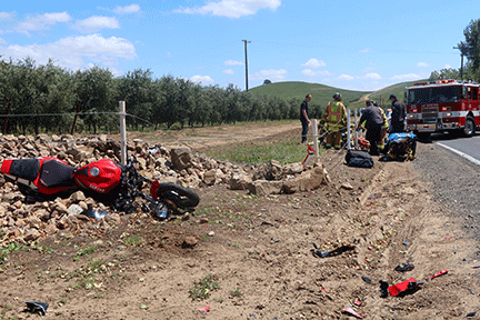 brentwood motorcyclist airlifted