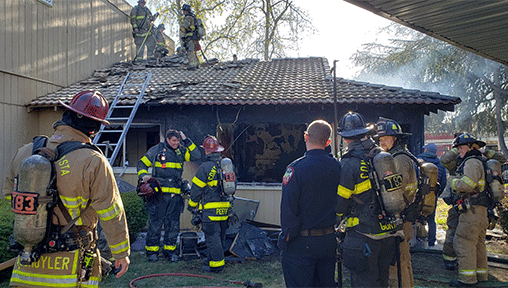 Firefighters Battle Apartment Fire In Antioch