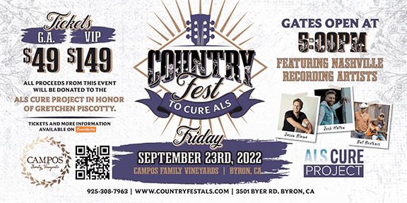 Country Fest to CURE ALS at Campos Family Vineyards